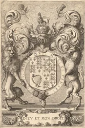 Stemma reale inglese (1660 – 1689) (Stato 2)